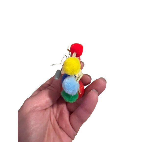 Vintage‎ Wooden Clown Christmas Tree Ornament Holiday Classic Colorful - Picture 2 of 5